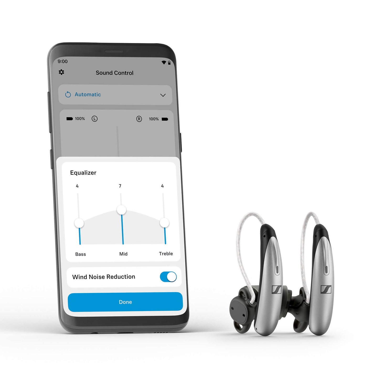 Sennheiser All-Day Clear Slim Self-Fitting OTC Hearing Aid